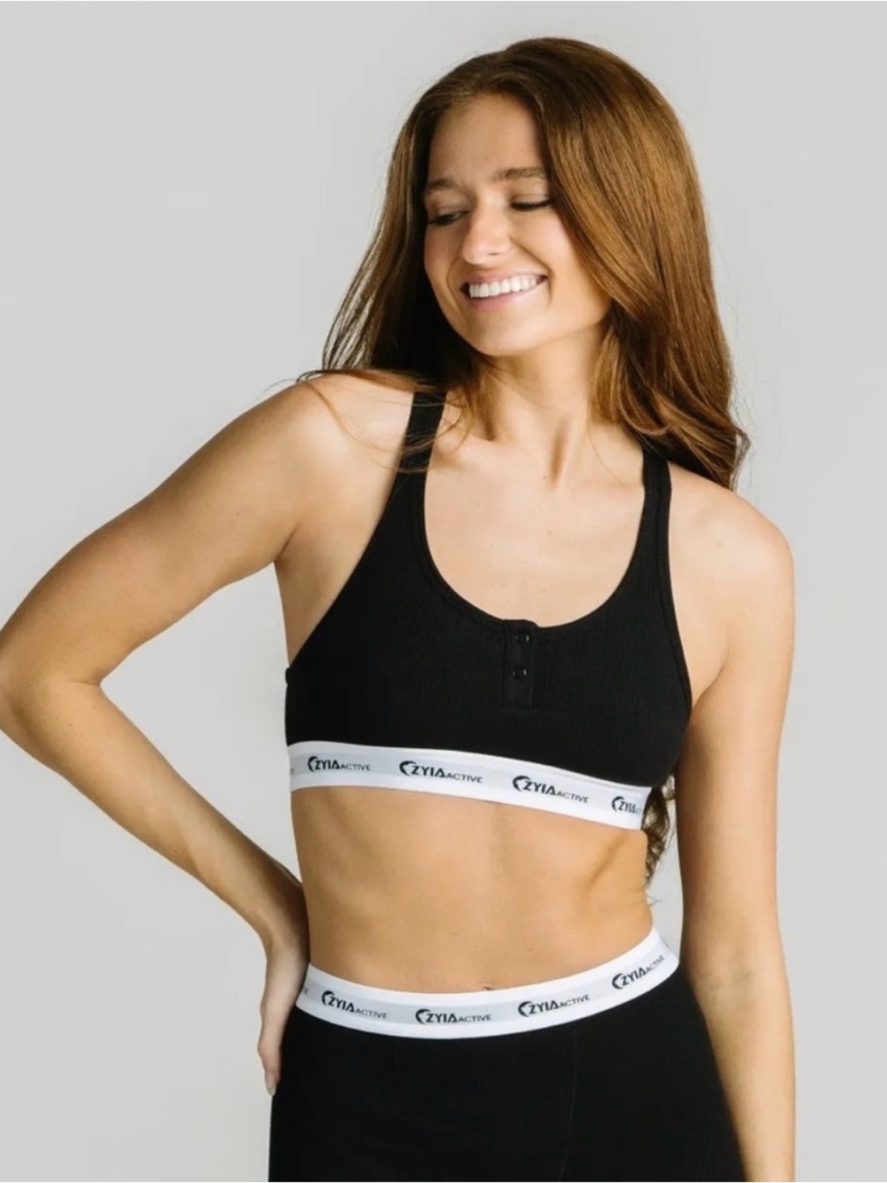 Zyia Black Banded Revé Comfort Bra (M)